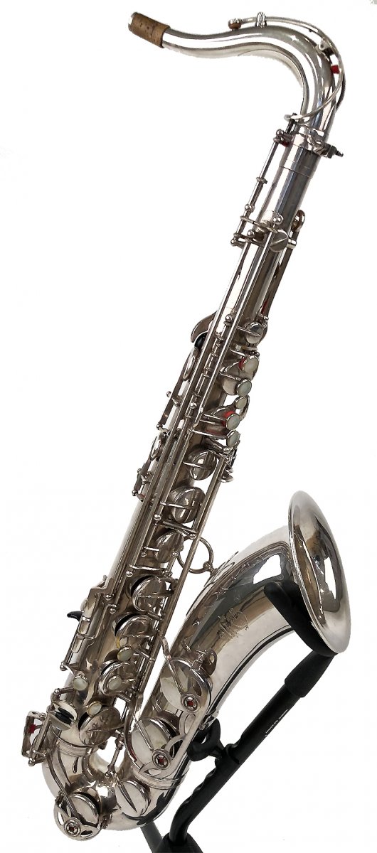 Selmer Mark 6 verzilverde tenorsaxofoon - Klik op de afbeelding om het venster te sluiten