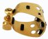 Saxxas TS OL SG Sandblasted Gold Plated Ligature For Metal L Tenor Mouthp.