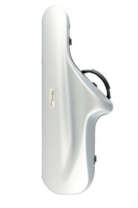 BAM Cabine design vormkoffer voor tenorsax Zilver
