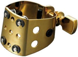 Saxxas AS DU Gold Plated Rietbinder voor Metalen Alt Mondstuk
