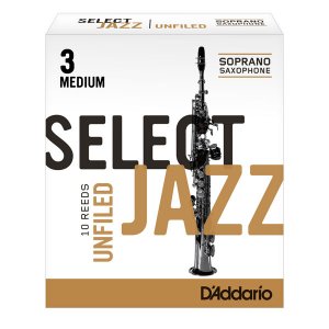 Rico D\'Addario Select Jazz Unfiled riet rieten sopraansax / stuk
