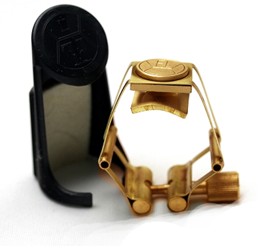 Francois Louis Pure Brass XL Gold Plated Rietbinder voor Tenor - Klik op de afbeelding om het venster te sluiten